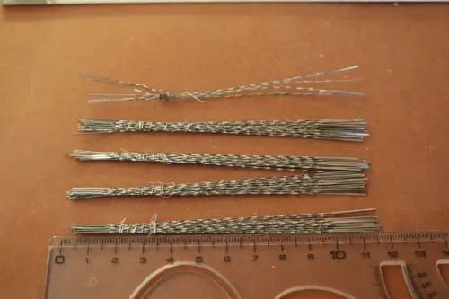 Konvolut Christbaum Konfekthalter Glasschmuck Aufhänger - ca. 11 cm 