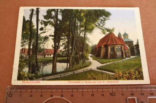 tolle alte Karte - Visselhövede Visselquelle u. Kirche - 1939