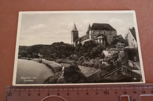 tolle alte Karte - Rochlitz i. Sa. Schloss 1934