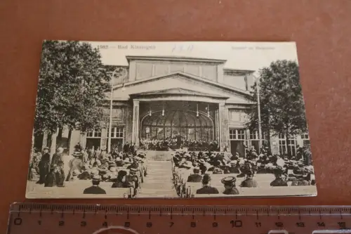tolle alte Karte - Bad Kissingen Konzert im Kurgarten 1910-20