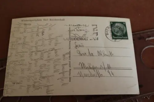 tolle alte Karte - Hochschlegel Predigtstuhl - Bad Reichenhall 1941