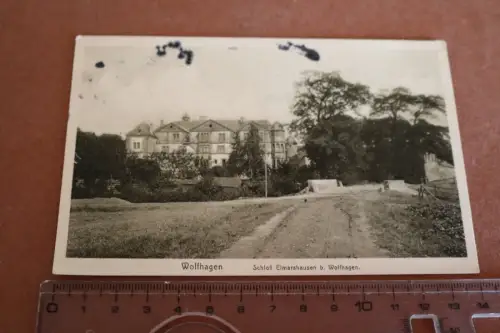 tolle alte Karte - Wolfhagen Schloß Elmarshausen 1913