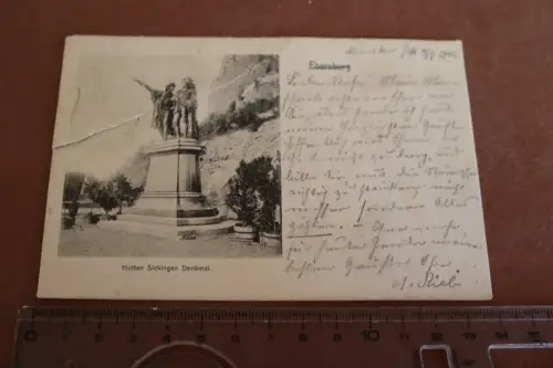 tolle alte Karte - Ebernburg Hutten Sickingen Denkmal 1906