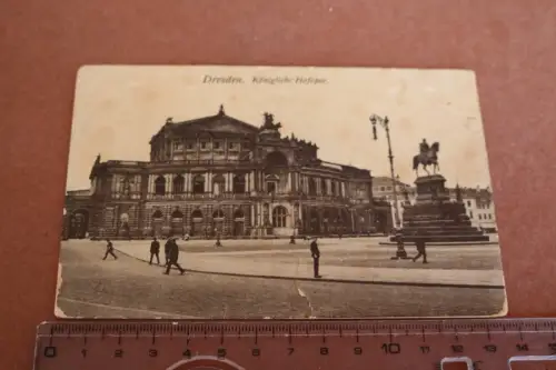 tolle alte Karte - Dresden Königliche Hofoper 1919