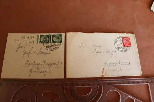 zwei tolle alte Umschläge mit Sonderstempel ? Northeim Hann.  1939