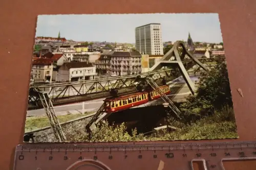 tolle alte  Karte-  Wuppertal Schwebebahn 1962