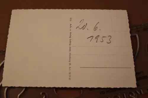 tolle alte Karte - Uetersen Holsteins Rosarium 50er Jahre ?