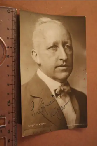 tolle alte Karte - Siegfried Wagner, Sohn von Richard  original signiert  1926