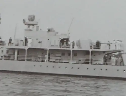 tolles altes Negativ - unbekanntes Kriegsschiff - vier Schornsteine ?30-40er Jah