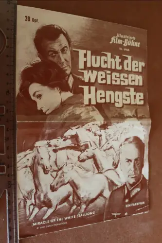 altes Filmblatt - Illustrierte Film-Bühne Nr. 6968 - Fluch der weissen Hengste