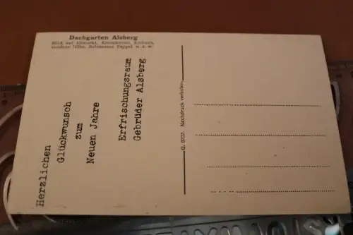 tolle alte Karte - Ansicht Alsberg - Dachgarten Alsberg 