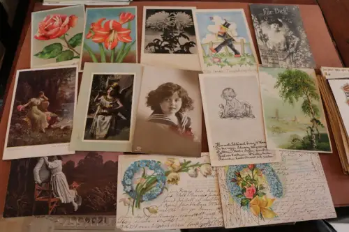 212 tolle alte Karten, Kitsch, Künstler, Feldpost usw viel Deutsches Reich 