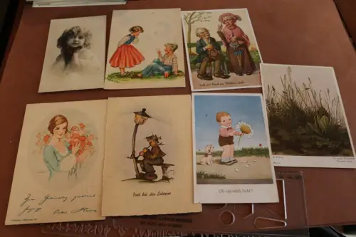 212 tolle alte Karten, Kitsch, Künstler, Feldpost usw viel Deutsches Reich 