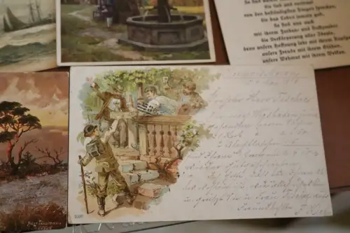 212 tolle alte Karten, Kitsch, Künstler, Feldpost usw viel Deutsches Reich 