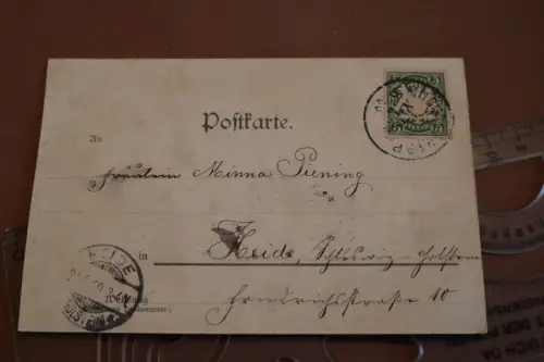 tolle alte Photochromiekarte Bayern Trachten - Magst tanz´n  1900