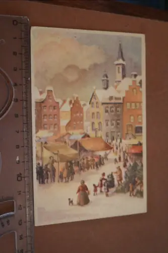 tolle alte Weihnachtskarte vom Verein ehemaliger Mecklenburgis. Grenadiere 20er 