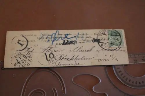 tolle alte  kleine Karte - Mädchenportrait aus Korshavn n. Stockholm 1904 