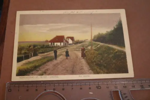 tolle alte  Künstlerkarte - Nordseebad St.Peter-Ording - Am Walde 1920