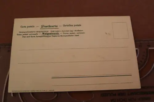 tolle alte  Künstlerkarte S. Wemcke - Worpswede Sturm 1910-20