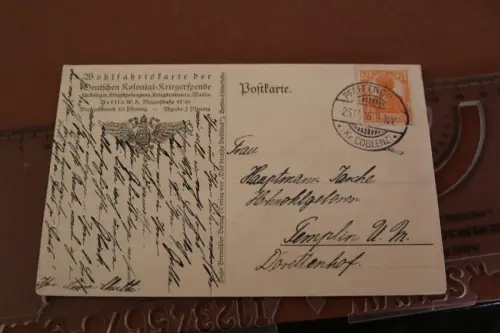 tolle alte  Künstlerkarte Volkslieder in Bildern  Ein Männlein steht im Walde