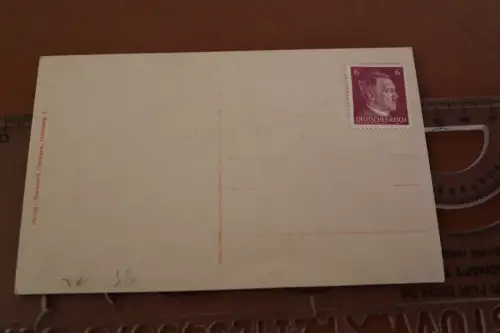 tolle alte  Künstlerkarte  Hein Fienbrot auf Urlaub  ?? - 30-40er jahre 