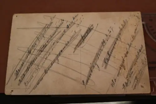 tolle alte Fotokarte - hübsches nackte Frau rosa Tuch - Akt - 1927 - original