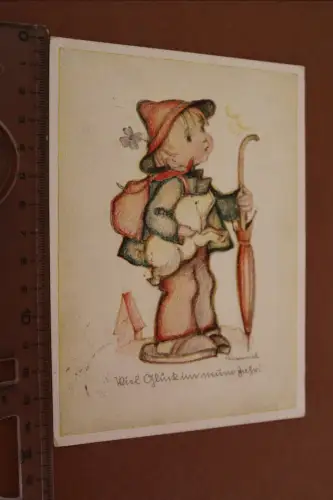 tolle alte  Künstlerkarte  Hummel - Neujahrskarte - 1940