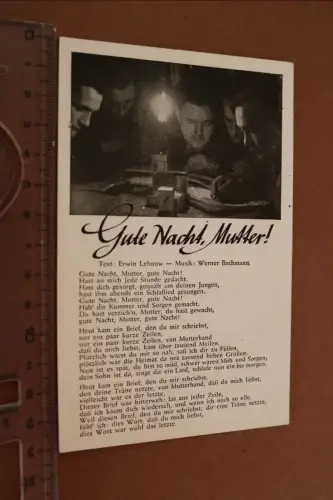 alte Liedkarte - Gute Nacht, Mutter !