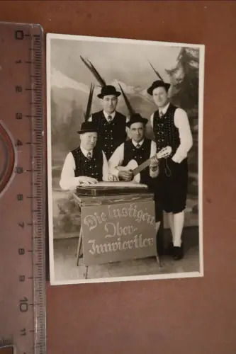 tolles altes Foto Musiker Die lustigen Ober-Innviertler aus Braunau 