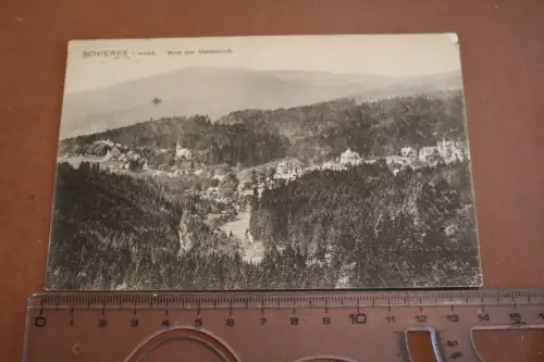 tolle alte Karte -  Schierke im Harz  Blick von Helenenruh 1909