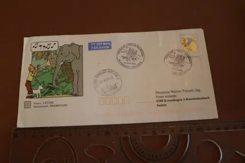 toller alter Umschlag Tim & Struppi - Stempel Hommage a Roald Amundsen 2003