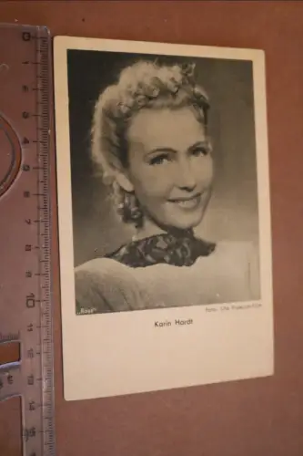 tolle alte Karte - Portrait Karin Hardt UFa
