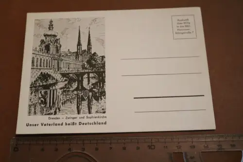 tolle alte Karte - Unser Vaterland heißt Deutschland  Motiv Dresden 