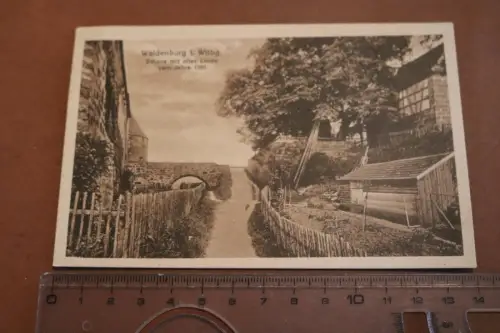 tolle alte Karte - Waldenburg i. Wittbg. Schanz it alter Linde 