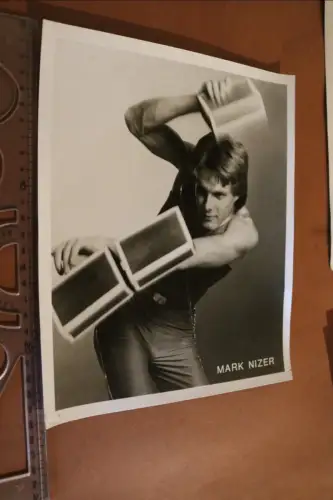 tolles altes großes Foto - Jongleur  Mark Nizer - 70-80er Jahre 