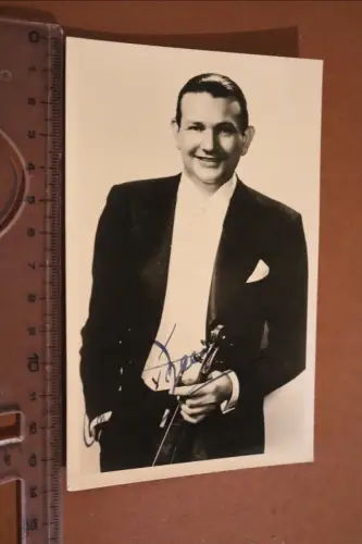 tolle alte Karte - Geigenspieler Violinenspieler signiert 1939 - berühmt ?