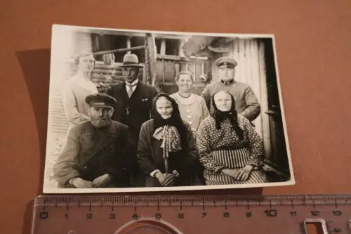 tolles altes Familienfoto - Mann in Uniform - Eisenbahner - 1931 