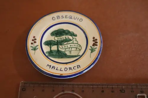 kleiner Souvenier Teller Hotel Los Pinos Obsequio Mallorca  - Alter ?