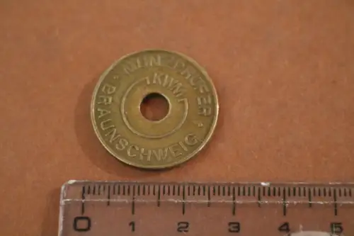 tolle alte Münzprüfer Münze - Braunschweig Karl W. Müller KG