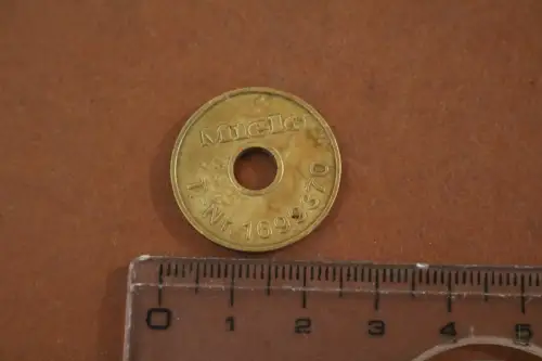 tolle alte Miele Münze ?? Waschautomat ??