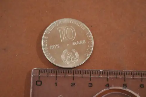 tolle alte DDR 10-Mark-Gedenkmünze Warschauer Pakt  1975 A