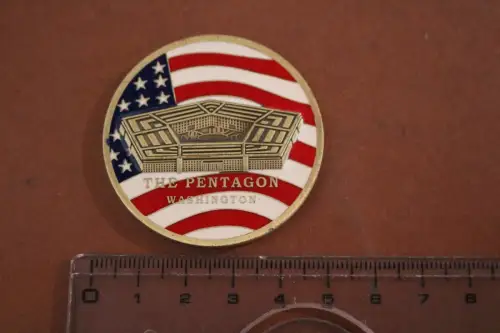 tolle alte Münze The Pentagon Washington Challenge Coin