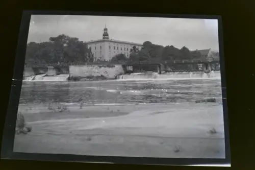 tolles altes Negativ -  Herzogliche Schloss in Dessau 1900-1920