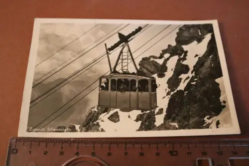 tolle alte Karte - Zugspitz Schwebebahn  1927
