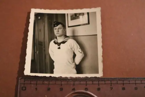 tolles altes Foto Portrait eines Matrosen 1941
