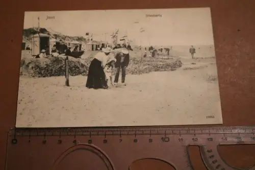 tolle alte Karte - Juist -  Strandpartie 1907