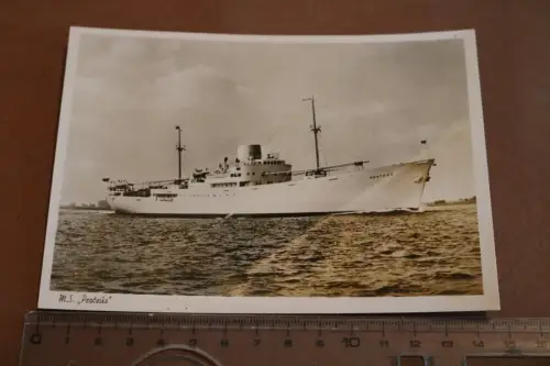 tolle alte Karte - Schiff MS Proteus Kühlschiff
