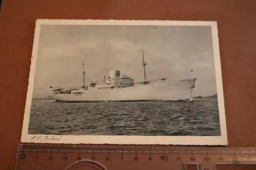 tolle alte Karte - Schiff MS Proteus Kühlschiff (2)