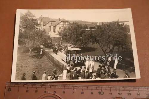 tolles altes Foto - Festumzug - Geka ? Werbung - Raum Bautzen ? 1910-20 ?