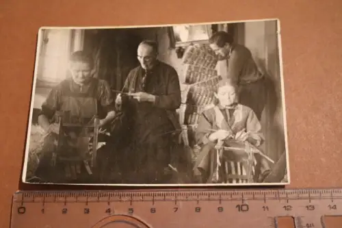 tolles altes Gruppenfoto Familie ?? Korbflechter - 1910-20 ??